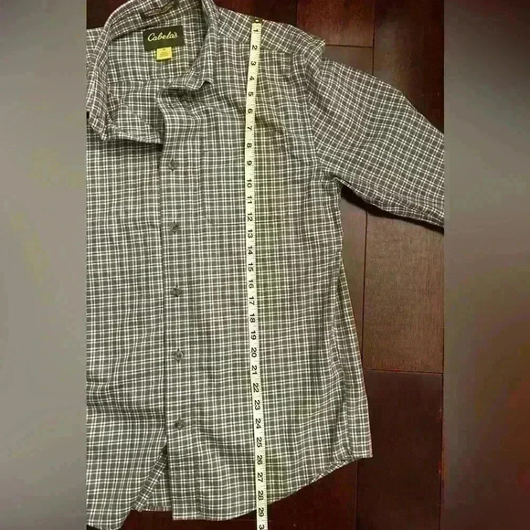 Cabelas men’s long sleeve plaid button down shirt size M - Picture 7 of 7